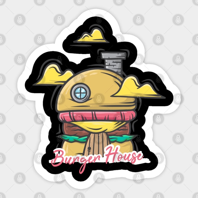 burger house Sticker by yazriltri_dsgn